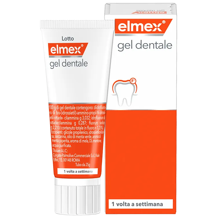 Confezione di Gel dentale, trattamento anti carie 25 g