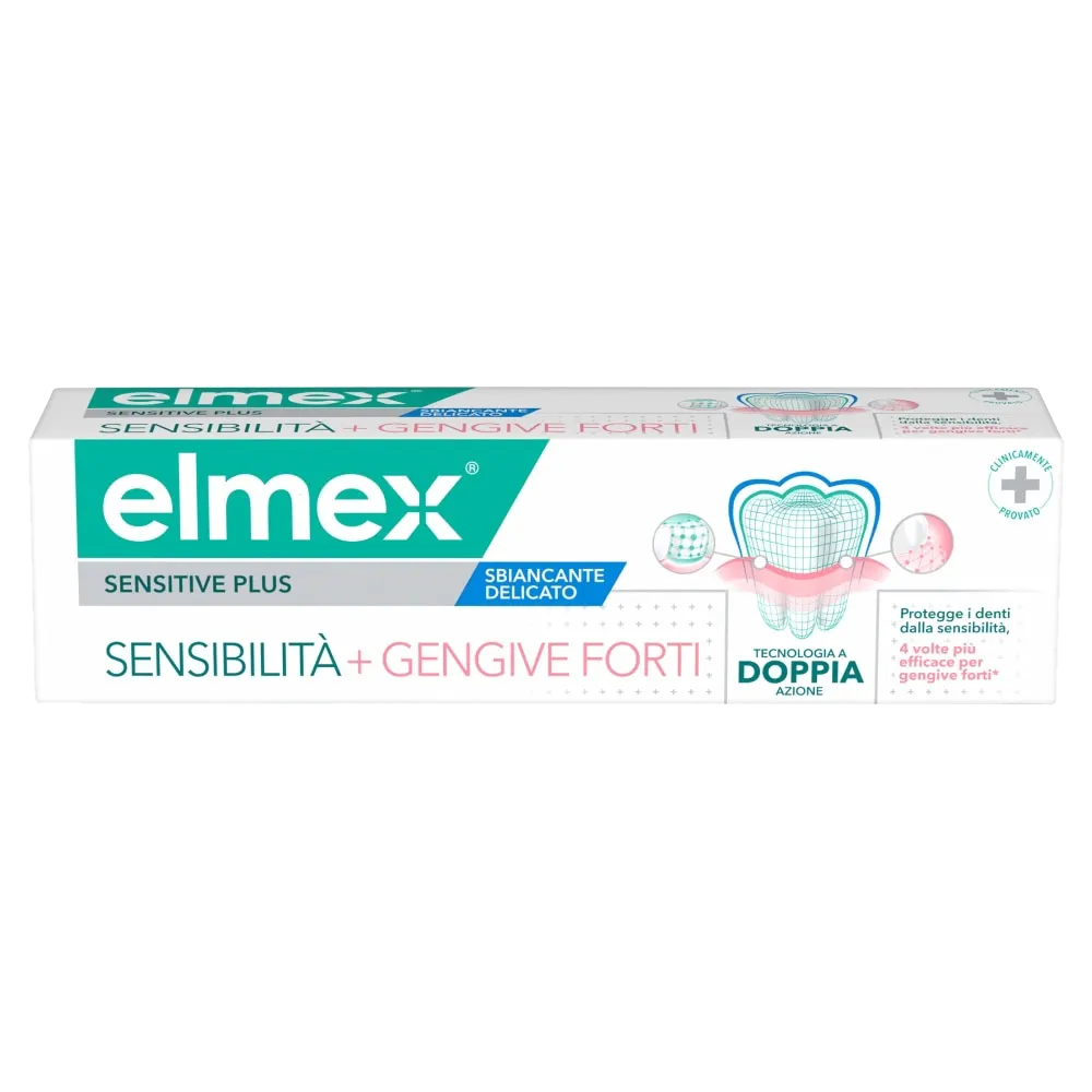Confezione di Dentifricio Sensibilità + Gengive Forti Sbiancante Delicato